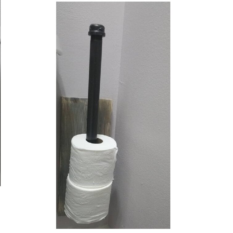 Rustic&PipeDecor Spare Wall Mount Toilet Paper Holder Wayfair